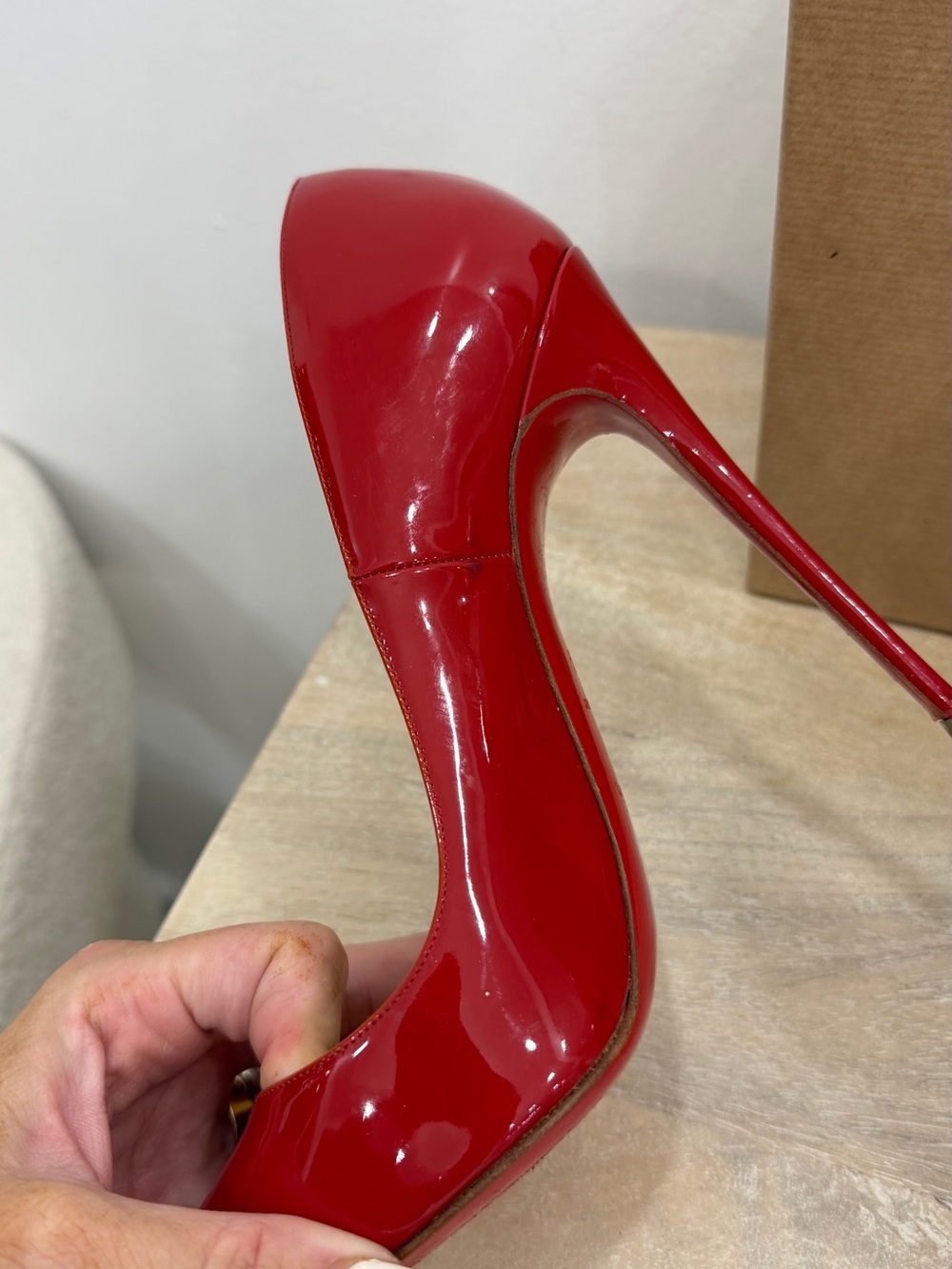 Christian Louboutin So Kate Red Patent Leather Pumps Heels 120mm w Box 38 1/2 - Picture 7 of 15